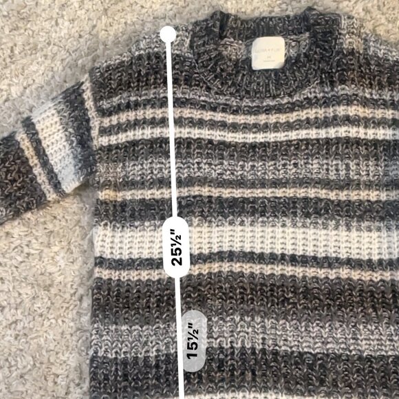 Ultra Flirt Juniors Chunky Knit Striped Sweater NWOT - Picture 5 of 8